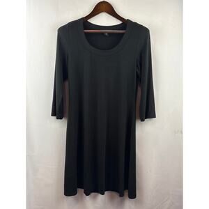 Women’s Karen Kane Medium Black Midi Dress w/ 3/4 Length Sleeves